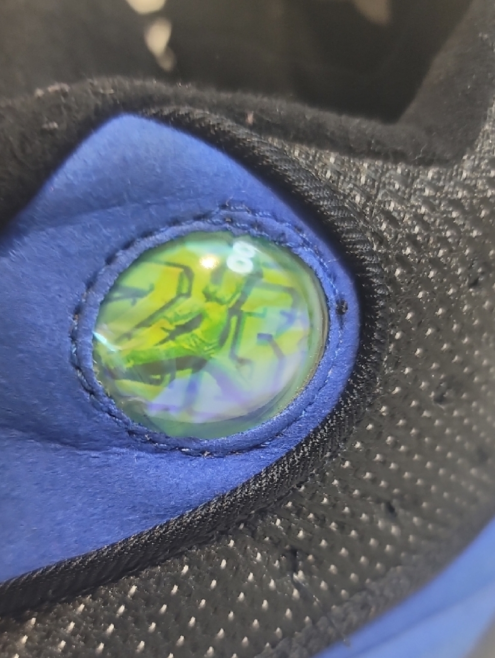 Jordan Men’s Black Sneakers with Blue Jumpman Accents - Picture 4 of 5